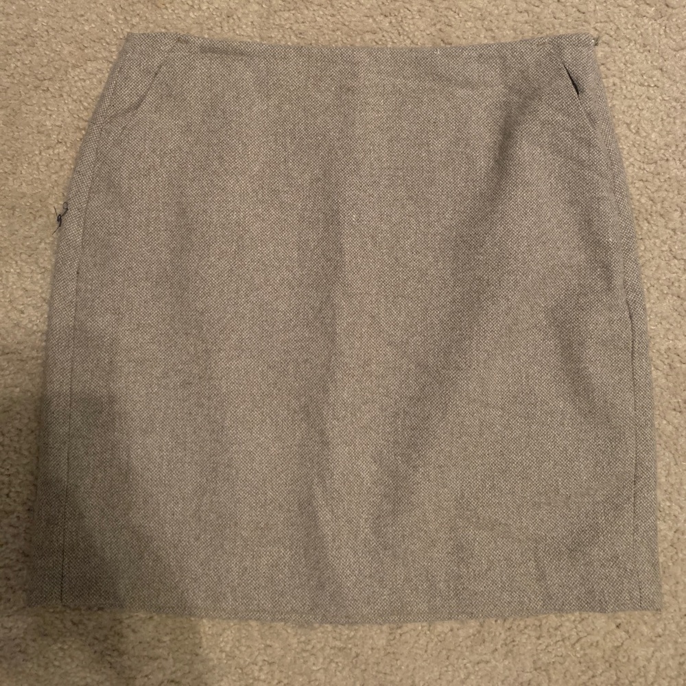 EUC Banana Republic brown tan tweed skirt pockets